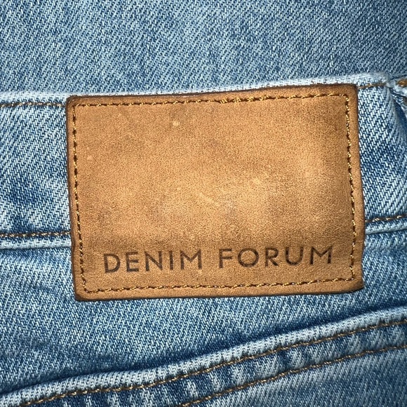 Denim Forum Blue High Rise Straight Jeans - Picture 4 of 9